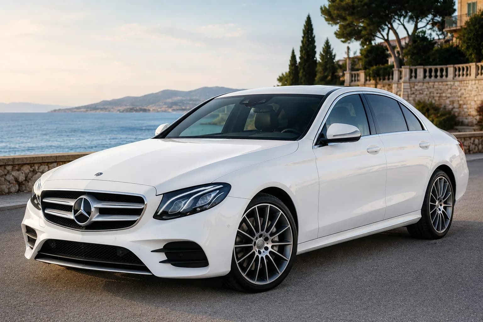 Delbeteris Mercedes-Benz E-Class luxury sedan
